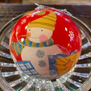 Pier 1 Li Bien Hand-Painted Glass Ornament 2006